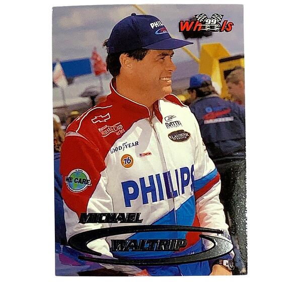Michael Waltrip, Sponsor: Philips, Card 36 1999 Wheels NASCAR Winston Cup, NM+ - Picture 2 of 4
